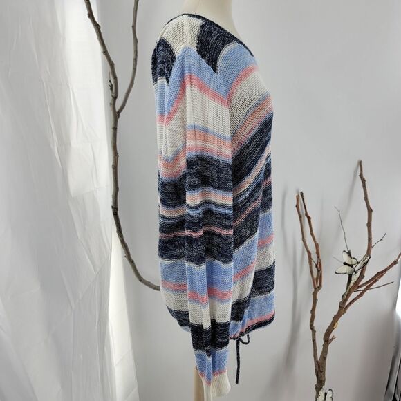 Torrid slouchy sweater open knit drawstring hem - Picture 5 of 8